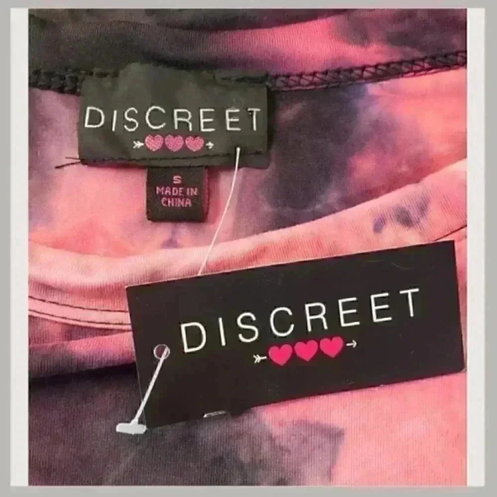 🖤💗 Discreet Tie Dye Happy Face Dress | Super Soft & Comfortable | Size Small - Picture 6 of 7